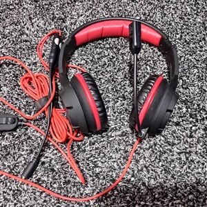 Red and Black Gaming Headset